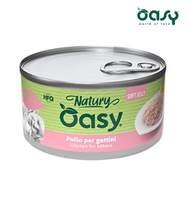 Oasy Natury Chicken Soft in Jelly Kitten Wet Food 85 gm
