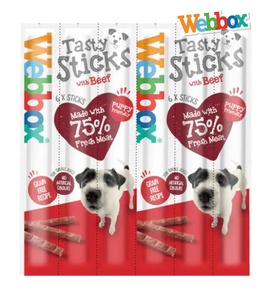 Webbox Beef Tasty Sticks Dog Treats 5 gm x 6 pcs