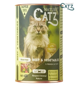 Nature Catz Beef and Vegetables Pate Cat Wet Food 375 gm