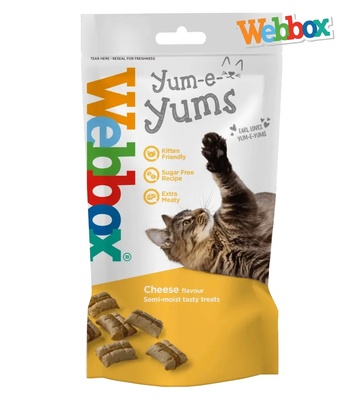 Webbox Yum-e-Yums Cheese Cat Treats 40 gm