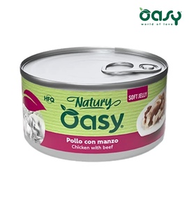 Oasy Natury Chicken with Beef Soft in Jelly Cat Wet Food 85 gm