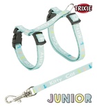 Trixie Junior Cat Harness with leash Light Green