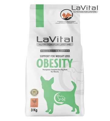 LaVital Obesity Dog Dry Food 3kg