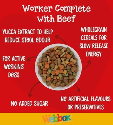 Webbox Beef and Veg Dog Dry Food 2.5 kg