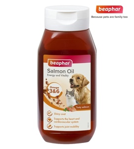 Beaphar Salmon Oil Omega 3 & 6 Cats and Dogs 430 ml