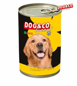 Dog & Co Chicken and Turkey Chunks Dog Wet Food 405 gm x 12 pcs