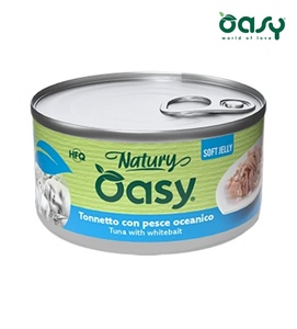 Oasy Natury Tuna with Whitebait Soft in Jelly Cat Wet Food 85 gm