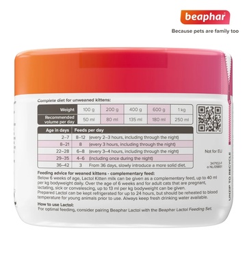 Beaphar Lactol Kitten Milk Powder 250 gm