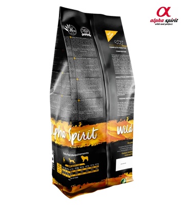 Alpha Spirit Poultry Chicken, Turkey with Duck Dog Dry Food 12 kg