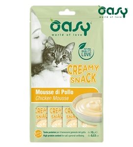 Oasy Chicken Mousse Creamy Cat Treats 15 gm X 4