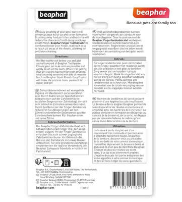Beaphar Finger Toothbrush 2pcs/pk