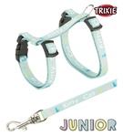 Trixe Junior Cat Harness with leash Light Green