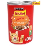 Friskies Lamb, Turkey and Vegetables in Gravy Cat Wet Food 400 gm