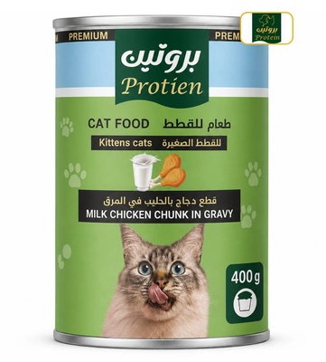 Protein Milk and Chicken Chunks Kitten Wet Food 400gm