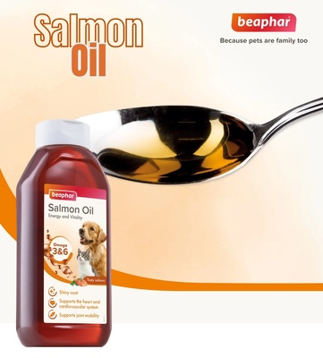 Beaphar Salmon Oil Omega 3 & 6 Cats and Dogs 430 ml