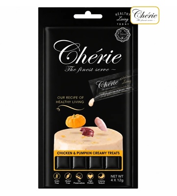 Cherie Healthy Living Chicken and Pumpkin Creamy Cat Treats 48gm