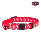 Trixie Paw Printed Red Cat Collar