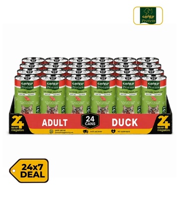 Protien Duck Chunks in Gravy Cat Wet Food 400gm x 24pcs