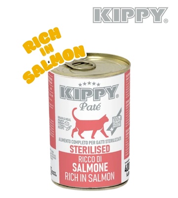 Kippy Salmon Sterilised Cat Wet Food 400 gm