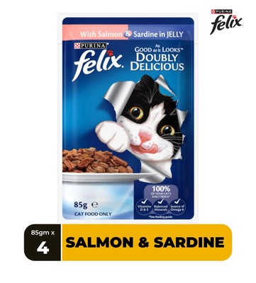Felix As Good As It Looks Fish Selection in Jelly Cat Wet Food 85 gm x 12 pcs
