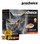 Prochoice Salmon and Liver Chunks Cat Wet Food 85gm x 12pcs