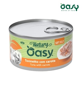 Oasy Natury Tuna with Carrots Soft in Jelly Cat Wet Food 85 gm