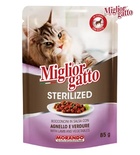 Miglior Gatto Lamb and Vegetables Chunks Sterilized Cat Wet Food 85 gm