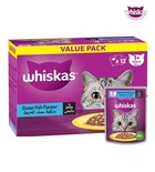 Whiskas Value Pack Ocean Fish Flavor in Jelly Cat Wet Food 80 gm x 12 pcs