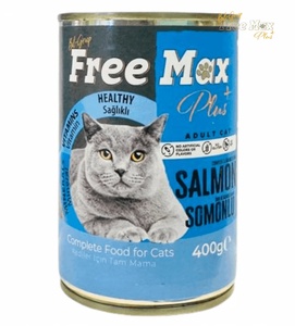 Free Max Salmon Pate Cat Wet Food 400 gm x 24 pcs