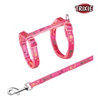 Trixie Cat Harness with Leash Pink