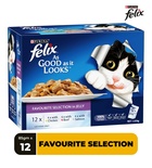 Felix As Good As It Looks Favourite Selection in Jelly Cat Wet Food 85 gm x 12 pcs