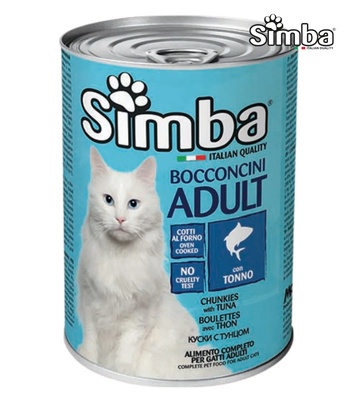 Simba Tuna Chunks Cat Wet Food 415 gm x 24pcs