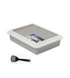 Georplast Jumbo Litter Tray with Scoop - Grey
