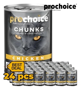 Prochoice Chicken Chunks Cat Wet Food 400gm x 24pcs