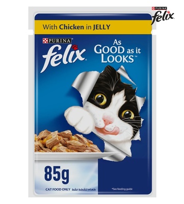 Felix Chicken In Jelly Cat Wet Food 85 gm