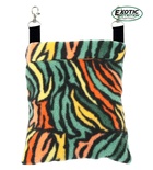 Exotic Nutrition Deluxe Nest Pouch Rainbow Zebra W 7" x H 8"