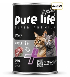 Pure Life Plus Lamb Chunks in Gravy Cat Wet Food 400gm