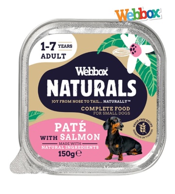 Webbox Natural Salmon Pate Small Dog Wet Food 150 gm