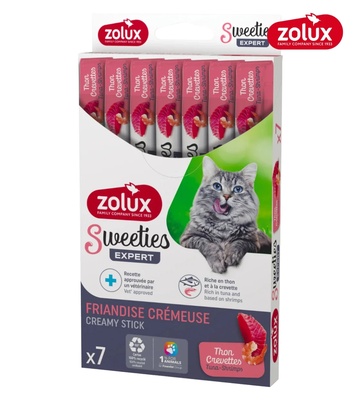 Zolux Sweeties Tuna and Shrimp Creamy Cat Treats 14 gm x 7 pcs