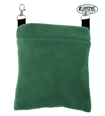 Exotic Nutrition Deluxe Nest Pouch Green W 7" x H 8"