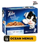 Felix As Good As It Looks Ocean Menus in Jelly Cat Wet Food 85 gm x 12 pcs