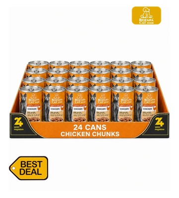 Rozana Chicken Chunks Cat Wet Food 400gm x 24pcs