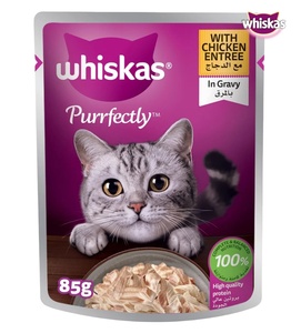 Whiskas Purrfectly Chicken Entree Cat Wet Food 85 gm