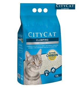 CityCat Carbon Active Unscented Clumping Cat Litter 10 L