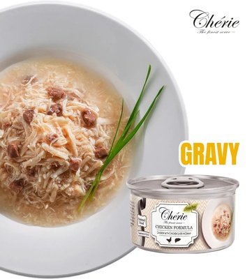 Cherie Chicken with Chicken Liver in Gravy Cat Wet Food 80 gm