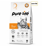 Pure Life Chicken Cat and Kitten Dry Food 15kg