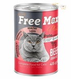 Free Max Beef Pate Cat Wet Food 400 gm x 24 pcs