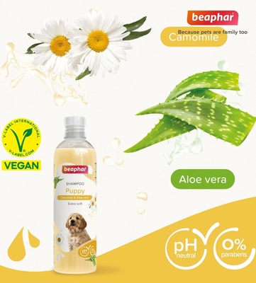 Beaphar Camomile and Aloe Vera Soft Puppy Shampoo 250 ml