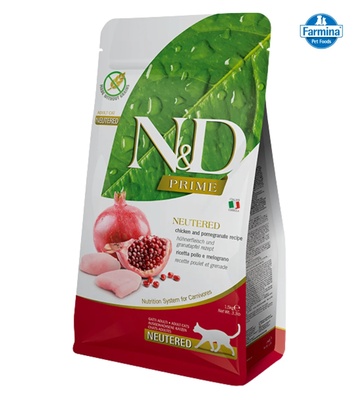 Farmina N&D Chicken and Pomegranate Neutered Cat Dry Food 1.5 kg