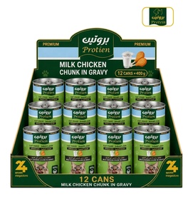 Protien Milk and Chicken Chunks Kitten Wet Food 400 gm x 12 pcs